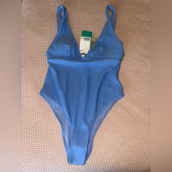 H&M Swim Baby Blue One Piece Swimsuit Poshmark